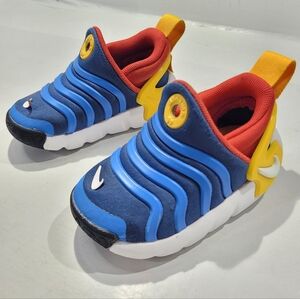 NIKE DYNAMO GO FLYEASE MYSTIC NAVY RED YELLOW SHOES TODDLER SIZE 5C [DH3438-402]